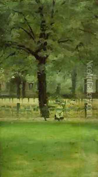 The Ladies Mile Kensington Gardens Oil Painting - Paul Fordyce Maitland