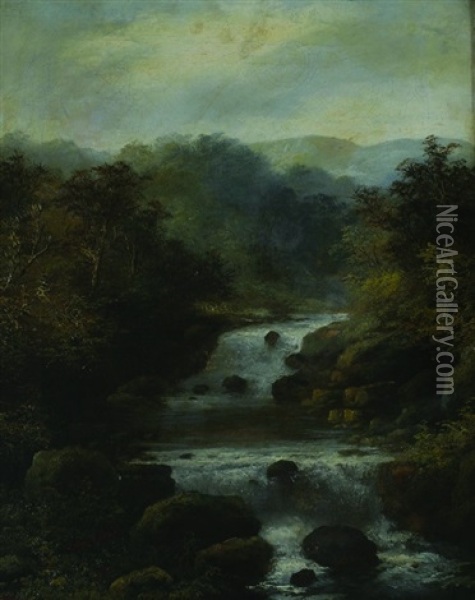 Landscape (pair) Oil Painting - Robert Angelo Kittermaster Marshall