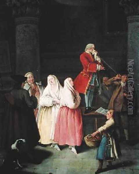 The Fortune Teller 1752 Oil Painting - Pietro Longhi