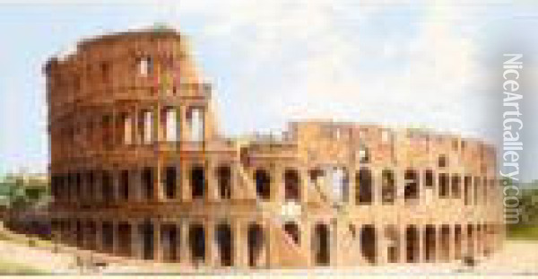 The Colliseum, Rome Oil Painting - Antonietta Brandeis