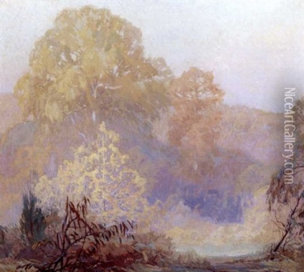 Autumn Symphony, Ozarks Oil Painting - Carl Rudolph Krafft
