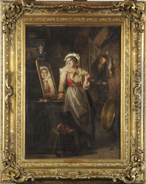 Coquetterie Oil Painting - Robert Wylie