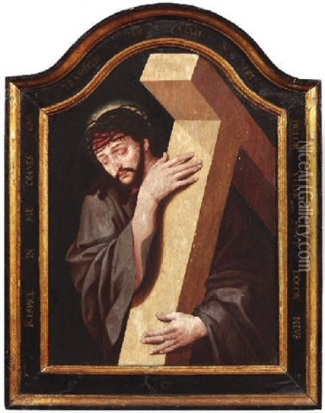 Kreuztragender Christus Oil Painting - Bartholomaeus (Barthel) Bruyn the Younger