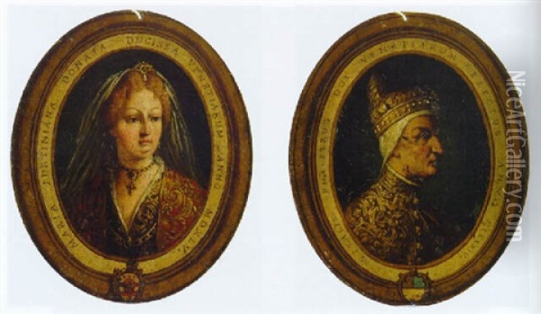Portrait Of Maria Giustiniana Dona Oil Painting - Francesco Maggiotto