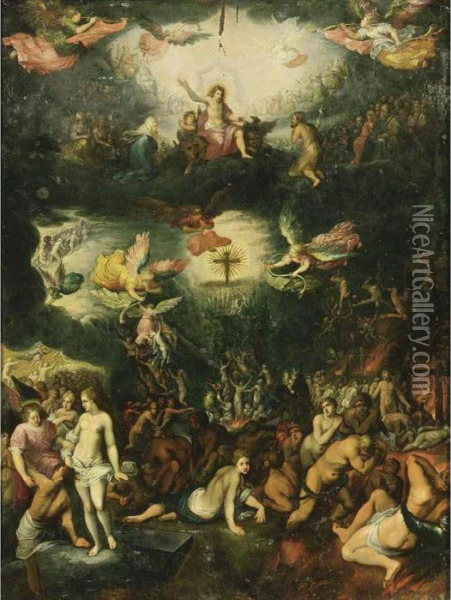 The Last Judgement Oil Painting - Frans II Francken
