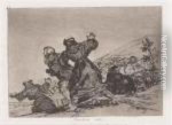 Tambien Esto Oil Painting - Francisco De Goya y Lucientes