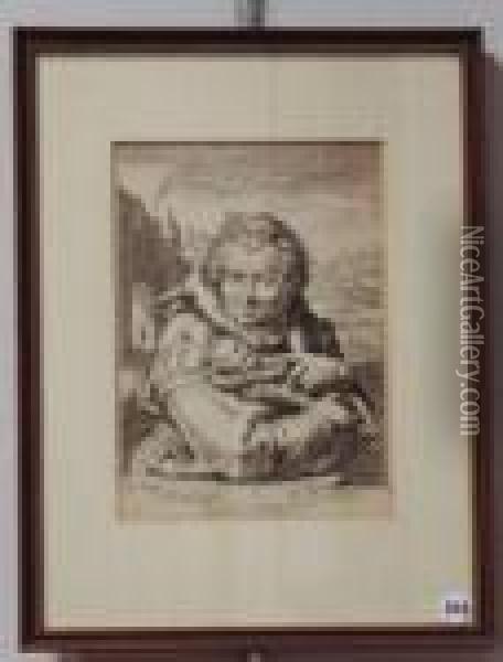 Der Narr Mit Der Narrenkappe Oil Painting - Jan Pietersz. Saenredam