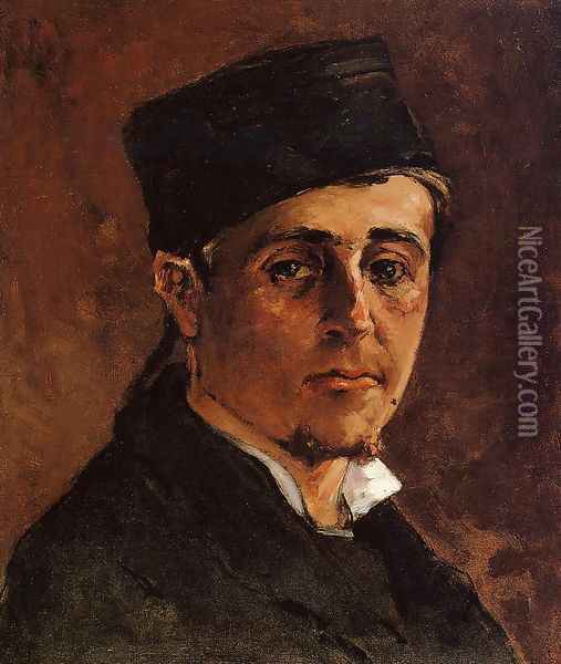 Man With A Toque Oil Painting - Paul Gauguin