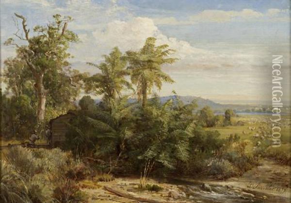 View From Yarra Glen Oil Painting - Abraham Louis Buvelot