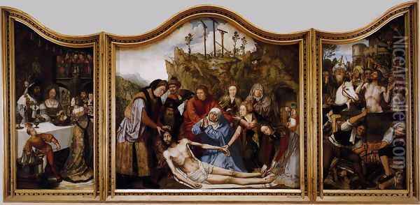St John Altarpiece 1507-08 Oil Painting - Quinten Metsys