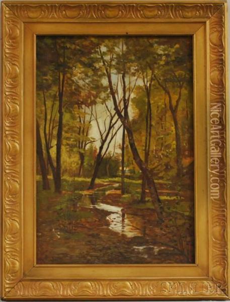 Rhode Island Landscape Oil Painting - John Noble Barlow