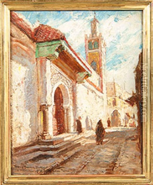 Northern African Street Scene Oil Painting - Addison Thomas Millar