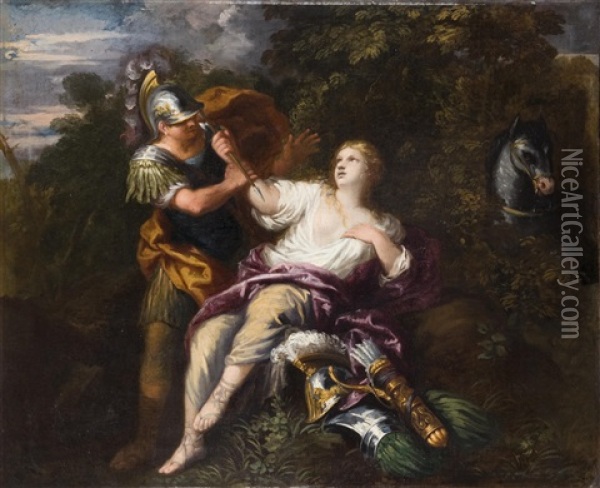 Rinaldo Und Armida Oil Painting - Pietro da Cortona