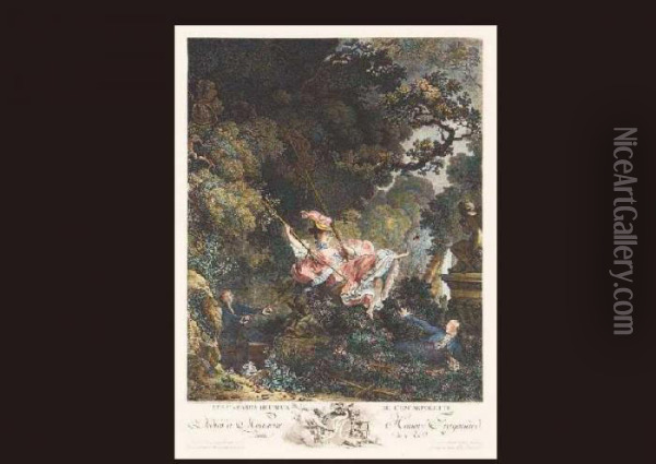 The Swing Oil Painting - Jean-Honore Fragonard