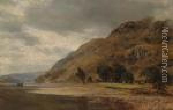 View Of Loch Esk Oil Painting - James Docharty