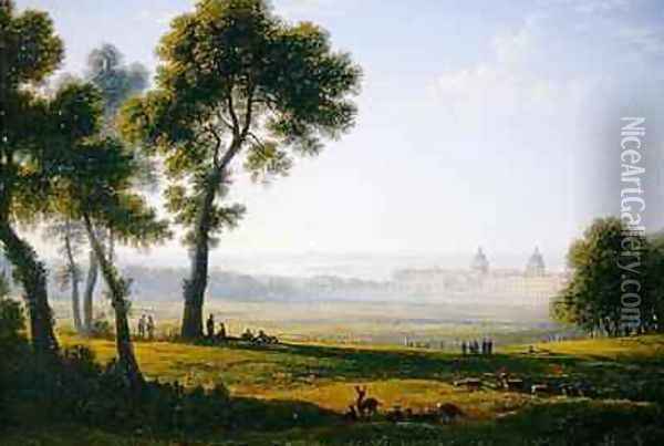Greenwich Oil Painting - John Glover
