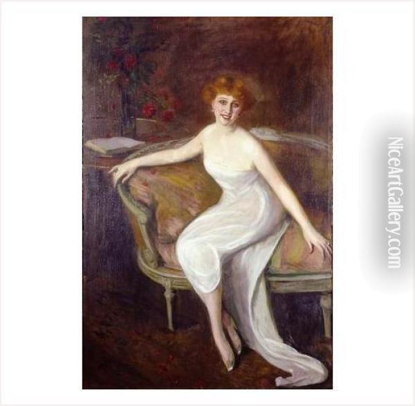 La Comtesse De Surcouf Oil Painting - Princesse Marie Eristoff-Kasak
