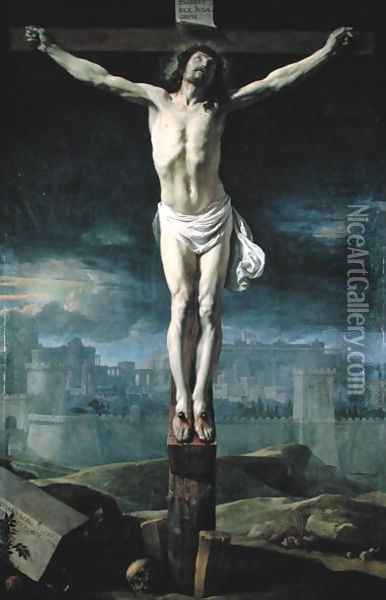 Christ on the Cross, before 1650 Oil Painting - Philippe de Champaigne