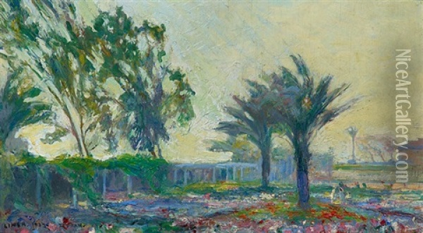 Jardin A Tourah. Agypten Oil Painting - Carl August Liner