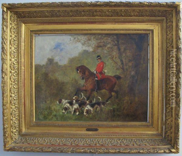 Chasseur A Cheval Oil Painting - Jean Victor Albert De Gesne