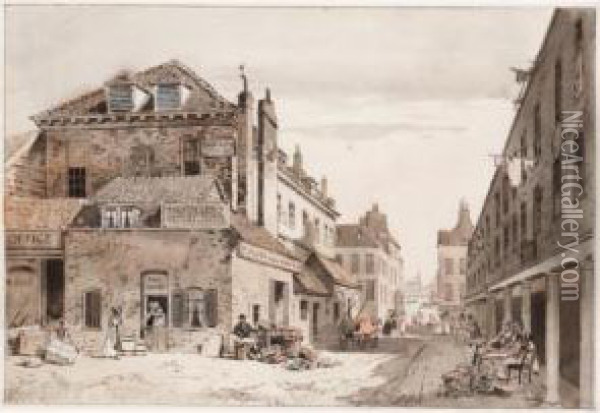 Old Hungerford Market, Charing Cross Oil Painting - William Henry Pyne