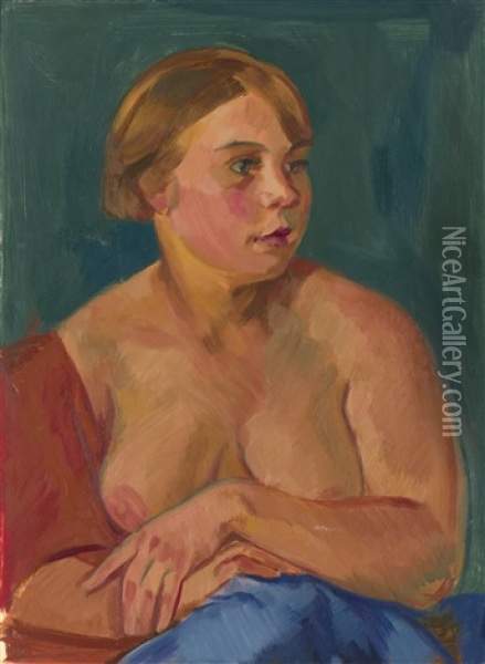 Young Nude Oil Painting - Nikolai Andreevich Tyrsa