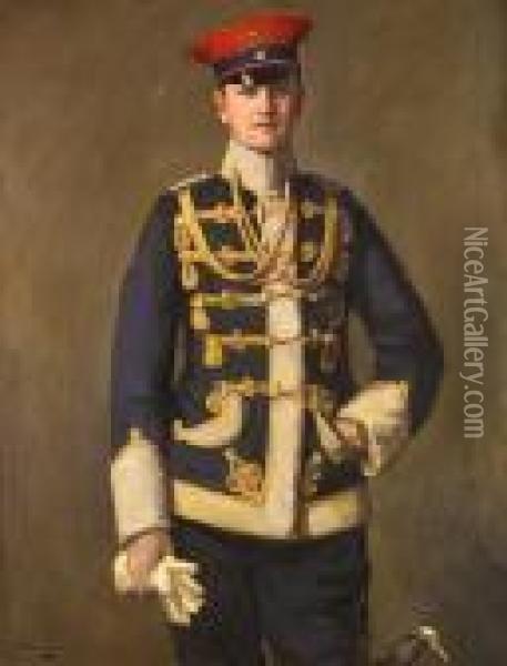 Der Kleine Lieutenant: Portrait Of Hansherwarth Von Bittenfeld Oil Painting - John Lavery