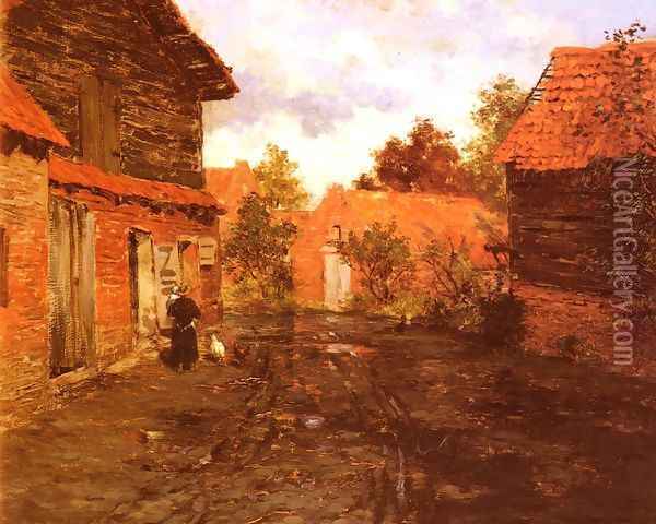 After The Rain Oil Painting - Fritz Thaulow
