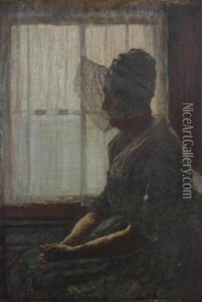 Resting. Oil Painting - George Sherwood Hunter
