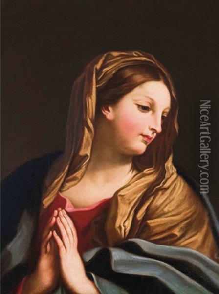 Madonna At Prayer Oil Painting - Carlo Maratta