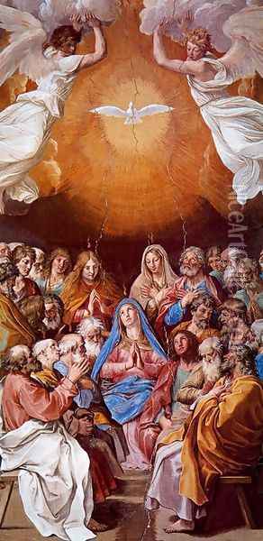 The Descent of the Holy Spirit Oil Painting - Guido Reni