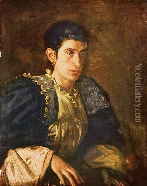 Signora Gomez d'Arza Oil Painting - Thomas Cowperthwait Eakins