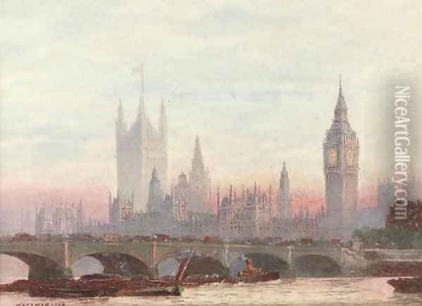 Westminster 3 Oil Painting - Frederick E.J. Goff