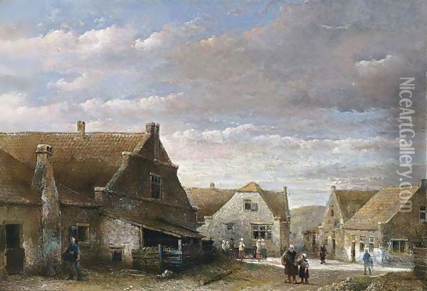 A View Of Scheveningen Oil Painting - Kasparus Karsen