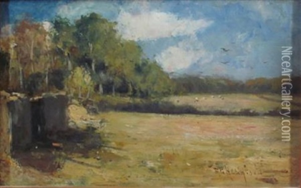 Cottage Ruins Oil Painting - Robert Gemmell Hutchison