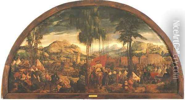 Siege of Malbork in 1460 Oil Painting - Martin Schoninck