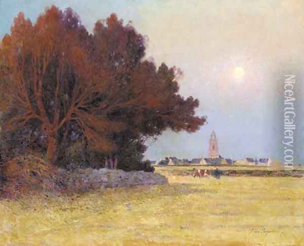 Effet de lumiere, sur le Croisic Oil Painting - Ferdinand Loyen Du Puigaudeau