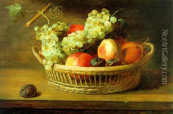 Korb Mit Fruchten Oil Painting - Jacob Fopsen van Es