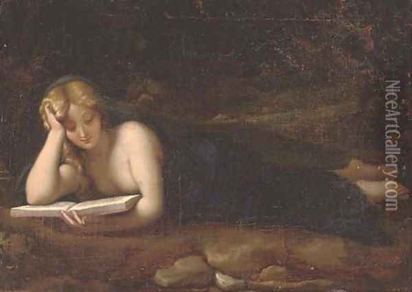 The Penitent Magdalen Oil Painting - Adriaen Van Der Werff