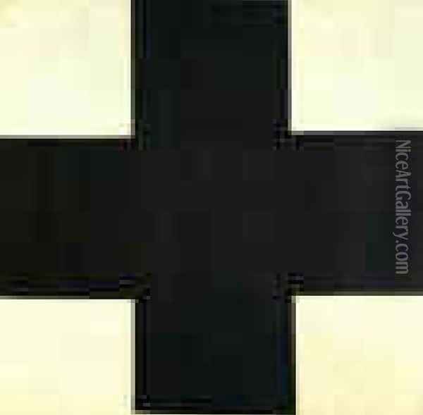 Black Cross Oil Painting - Kazimir Severinovich Malevich