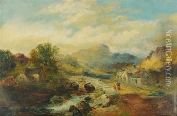 Welsh Border Scene Oil Painting - Joseph Horlor