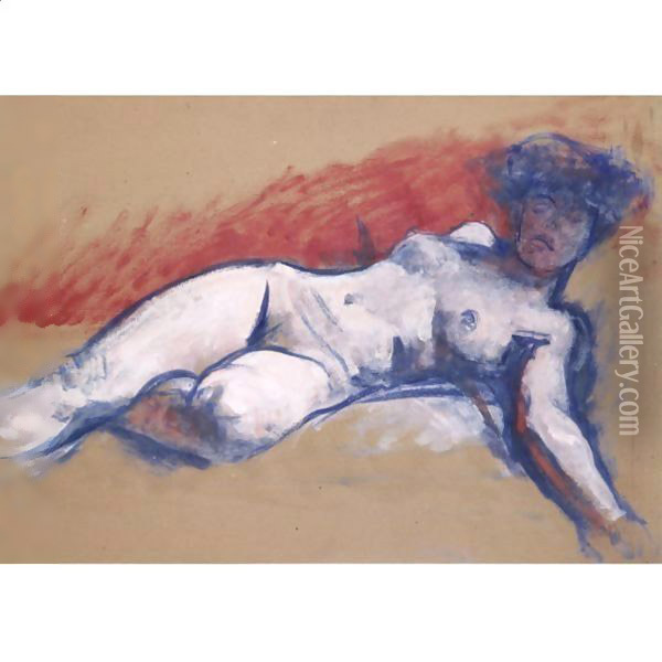 Reclining Nude 3 Oil Painting - Roderic O'Conor