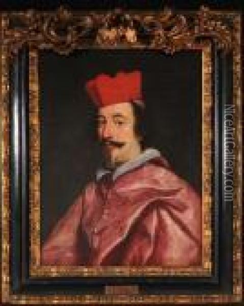 Ritratto Del Cardinale Alfonsolitta Oil Painting - Giovanni Battista (Baciccio) Gaulli