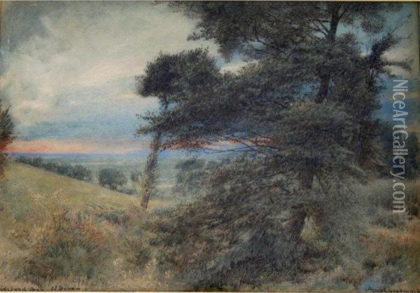 Bideford Bay, N.devon Oil Painting - Albert Goodwin