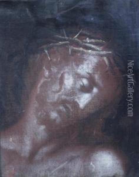 Head Of Christ Oil Painting - Luis de Morales