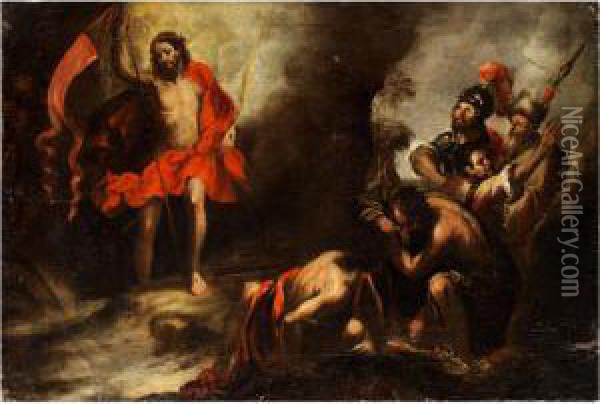 Christus Triumphans Oil Painting - Abraham Jansz. van Diepenbeeck