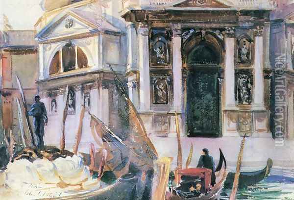 Santa Maria della Salute I Oil Painting - John Singer Sargent
