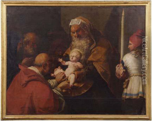 Circoncisione Di Gesu Oil Painting - Luigi Miradori Il Genovesino