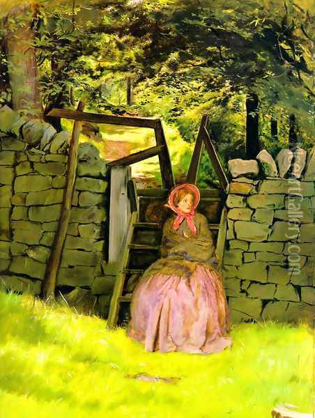 Waiting Oil Painting - Sir John Everett Millais