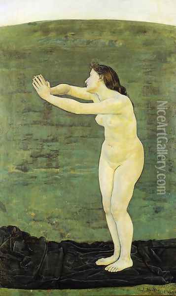 Commnion With Infinity Oil Painting - Ferdinand Hodler